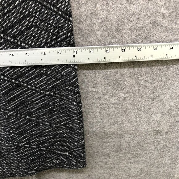 Zara Short Sleeve Shift Dress Size S Black White Printed Knit Stretch Sweater - Picture 8 of 10